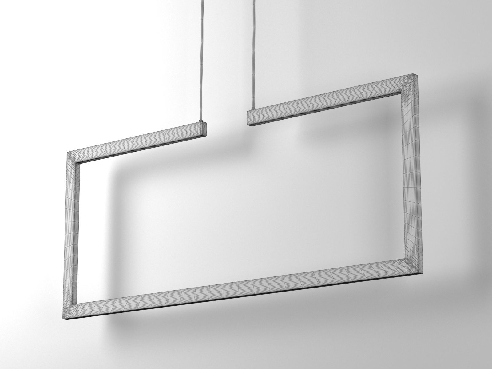 Frame Pendant Lamp 3D model_1