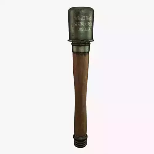 M24 Stielhandgranate Stick Grenade - RC low-poly  Low-poly 3D model