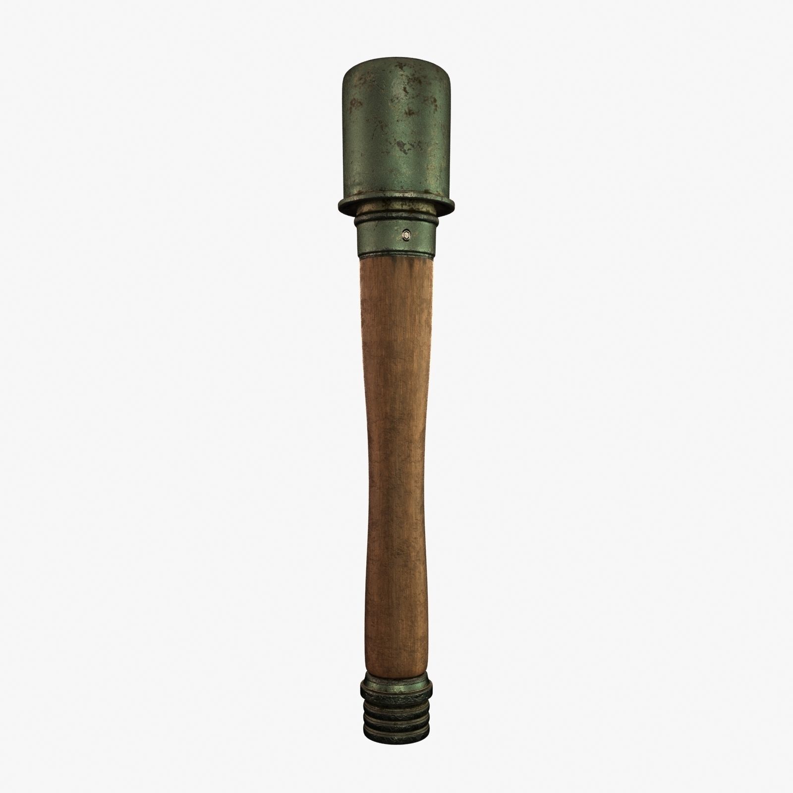 M24 Stielhandgranate Stick Grenade - RC low-poly  Low-poly 3D model_5