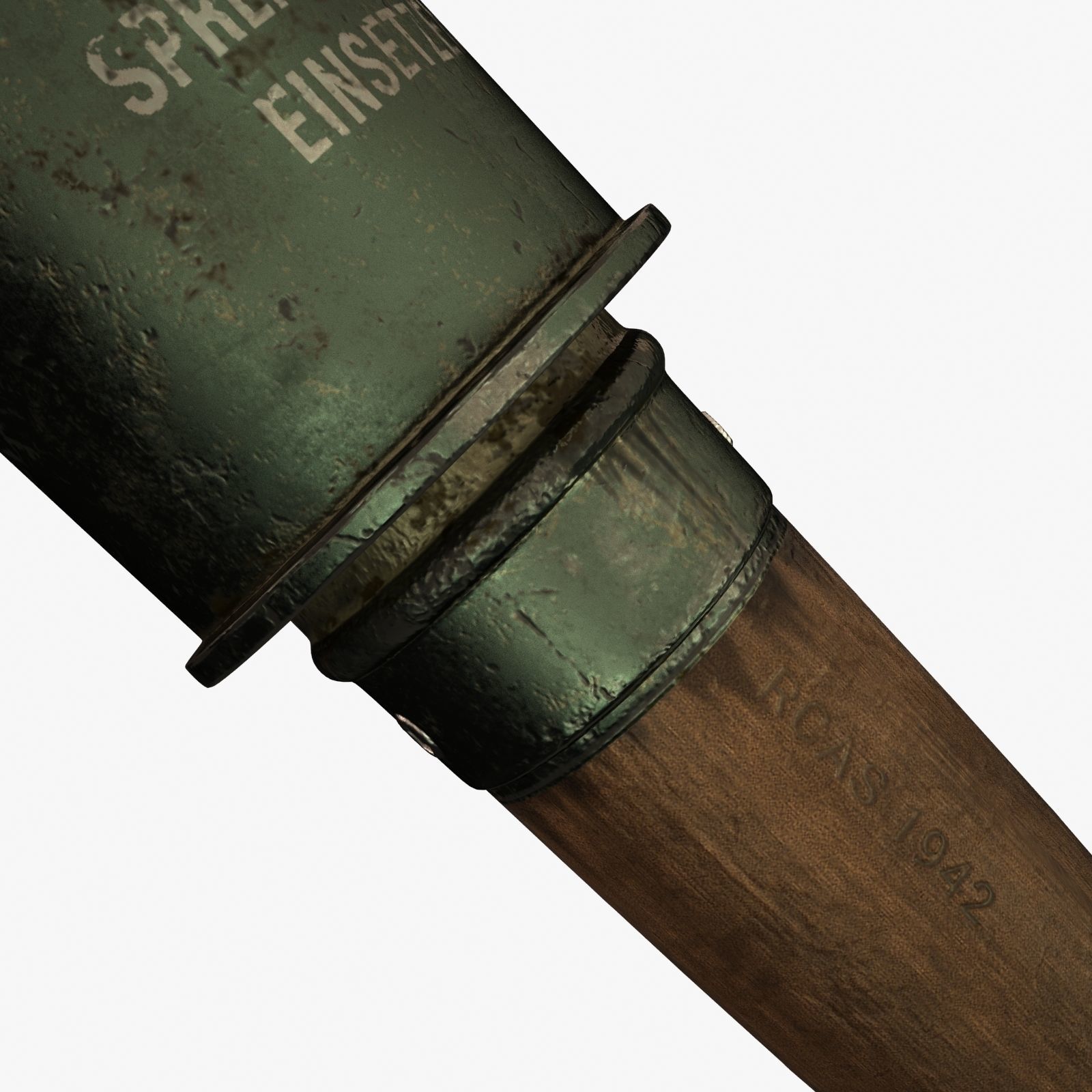 M24 Stielhandgranate Stick Grenade - RC low-poly  Low-poly 3D model_8