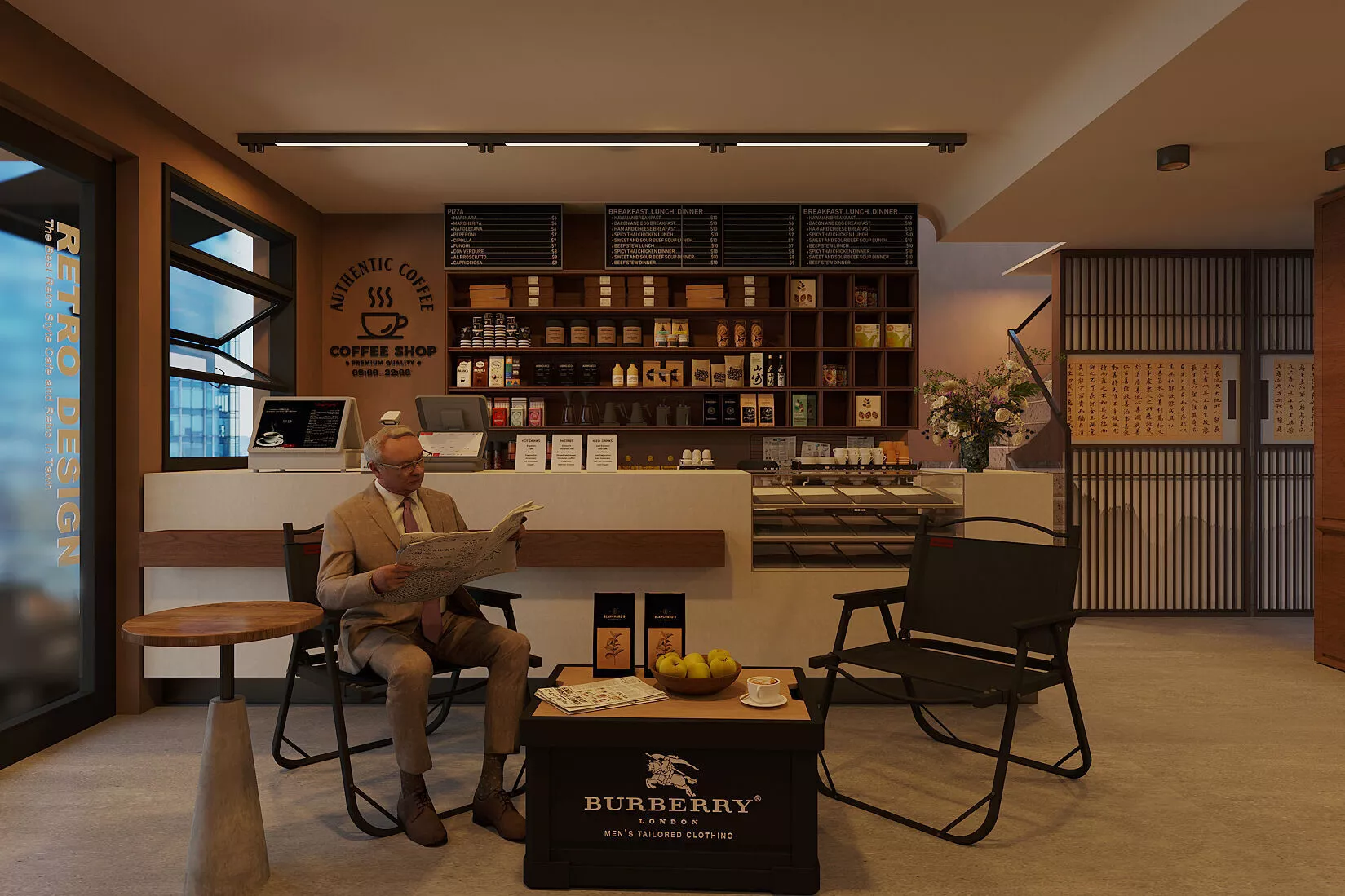 coffee shop coffee shop coffee bar 3D model