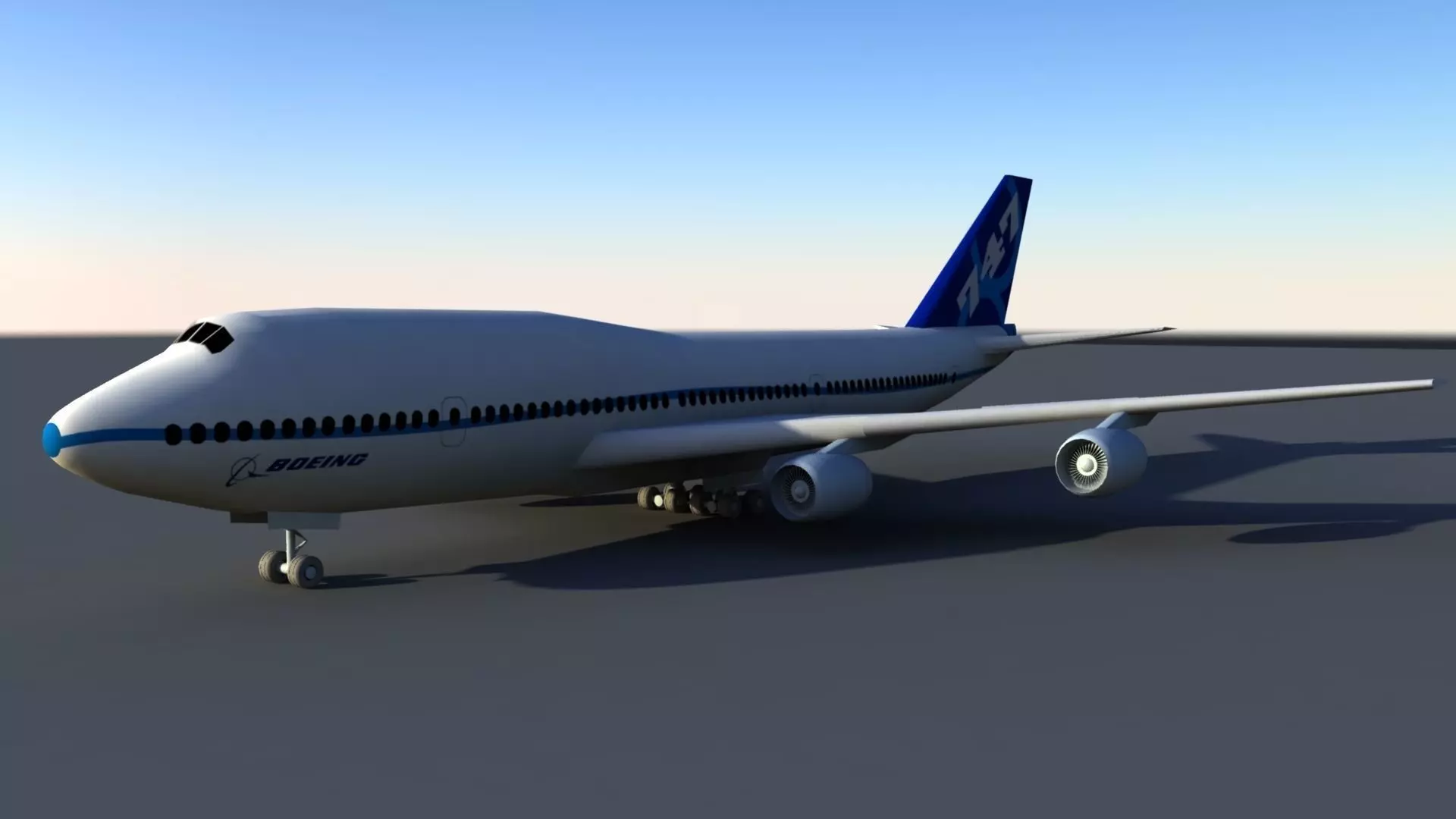 Boeing 747 3D model