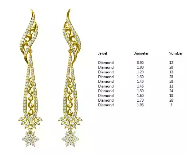 ER - 9 diamond earring price list