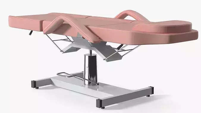 Electric Beauty Treatment Bed Pink 3D model 3
