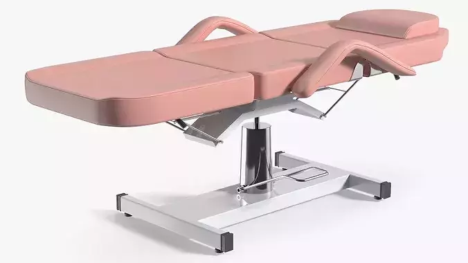 Electric Beauty Treatment Bed Pink 3D model