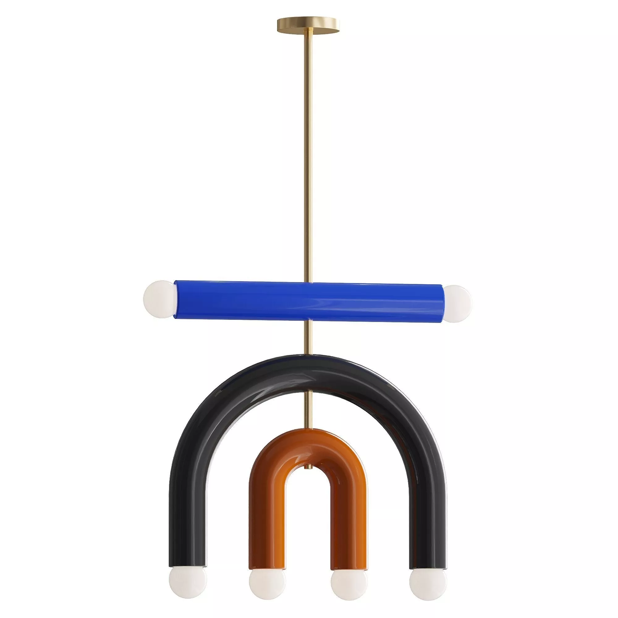 Rotating Rainbow Pendant Lamp D1 3D model