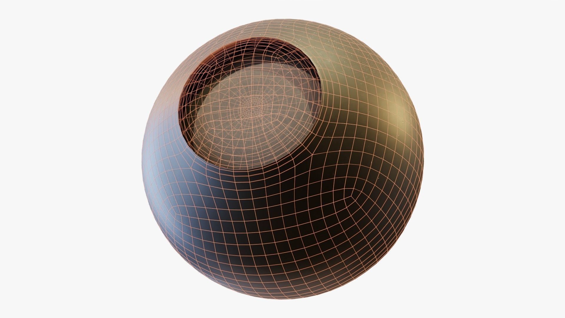 Human eye Photorealistic  Low-poly 3D model_20