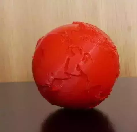 Earth model ball on table