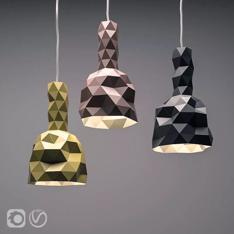 Faceture Lightshades Low-poly 3D model
