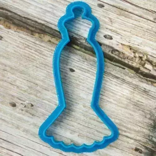 Mermaid dress cookie cutter for professional