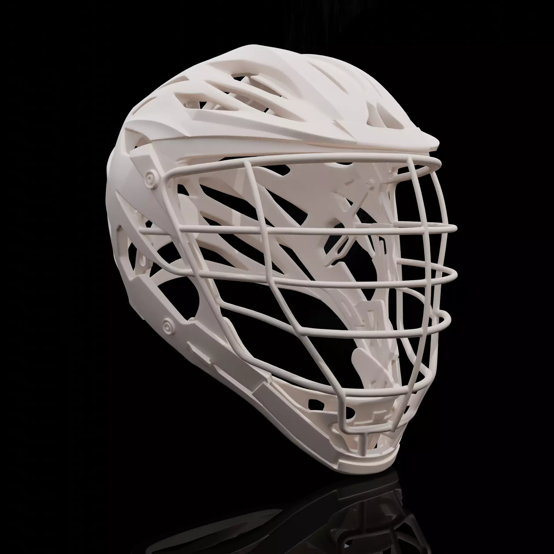 Modern Lacrosse Protective Helmet 3D print model