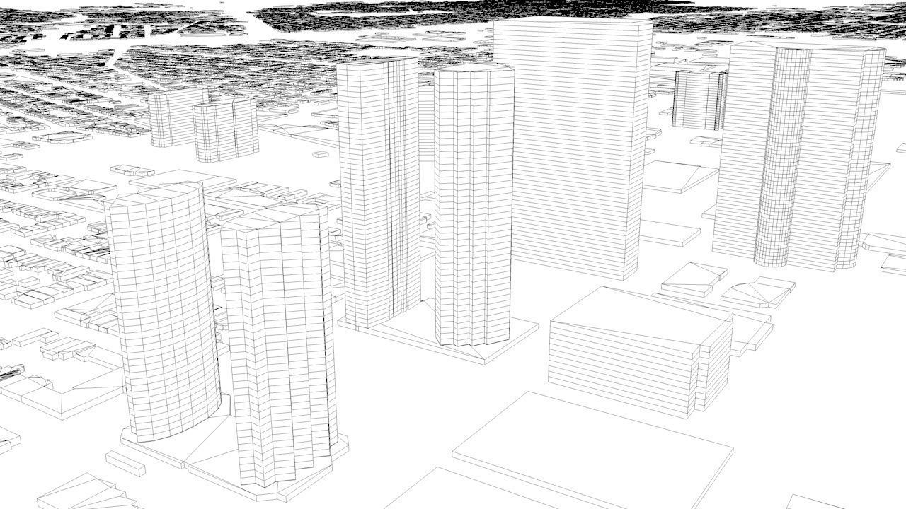 Jersey City Streets and Buildings 3D model_11