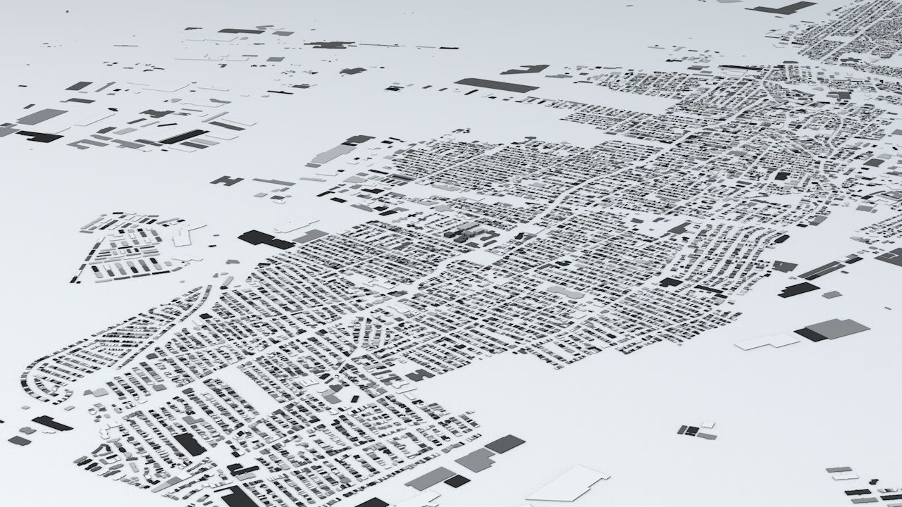 Jersey City Streets and Buildings 3D model_2