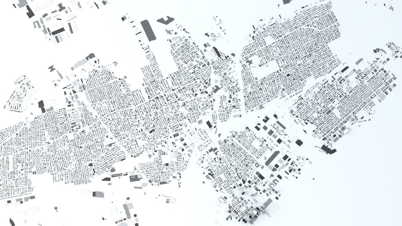 Jersey City Streets and Buildings 3D model_7