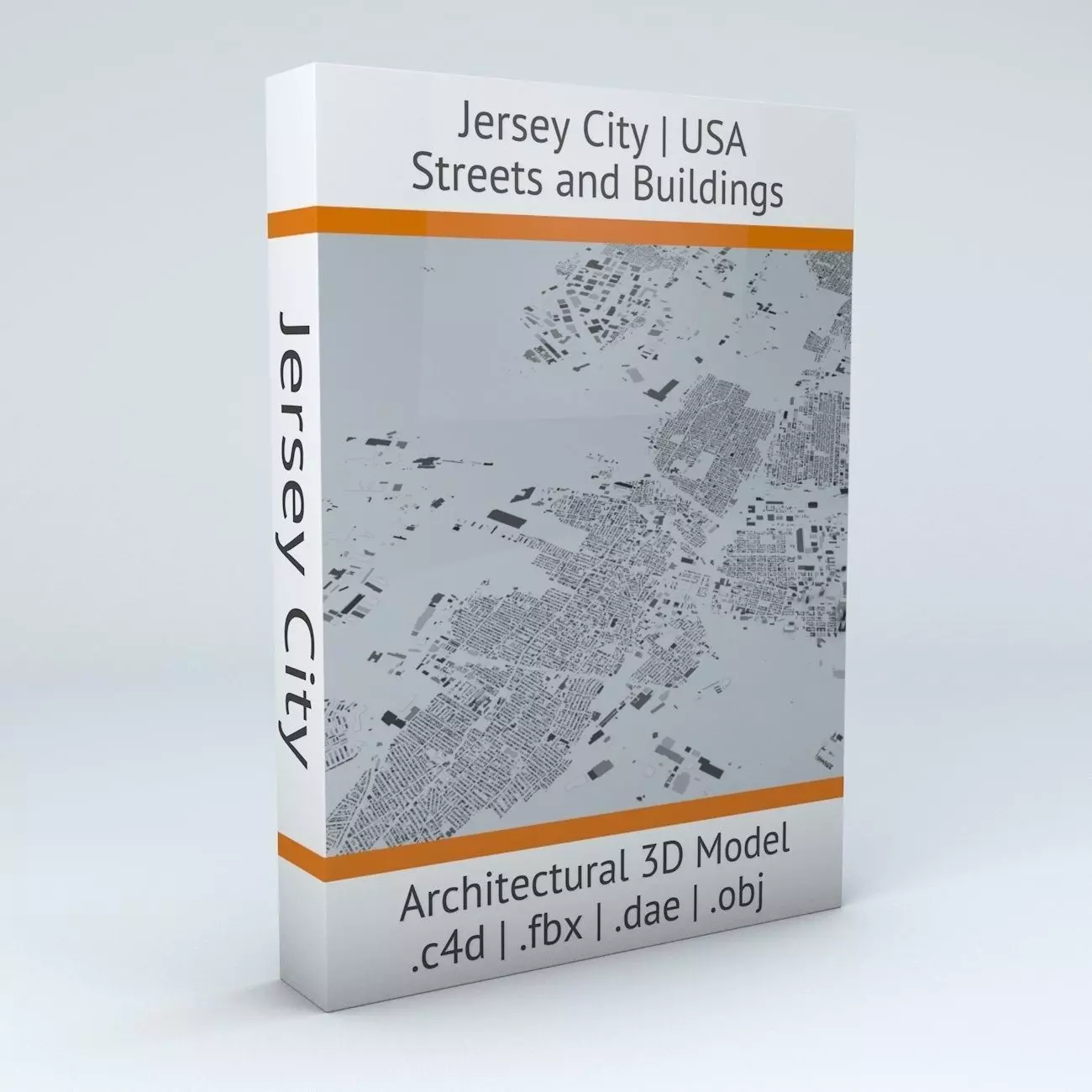 Jersey City Streets and Buildings 3D model_0