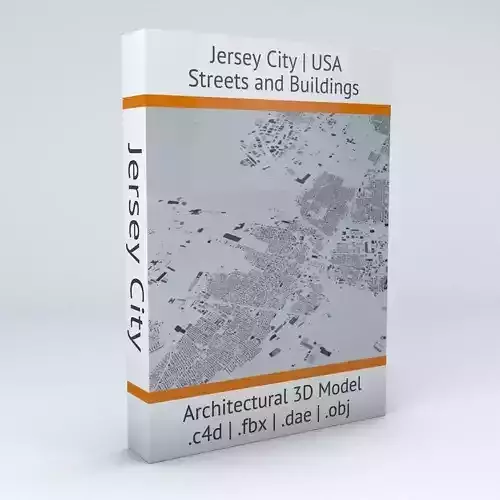 Jersey City Streets and Buildings 3D model Jersey City Streets and Buildings 3D model
