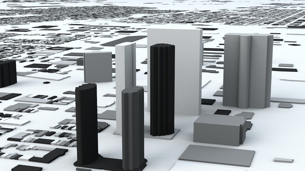 Jersey City Streets and Buildings 3D model_5