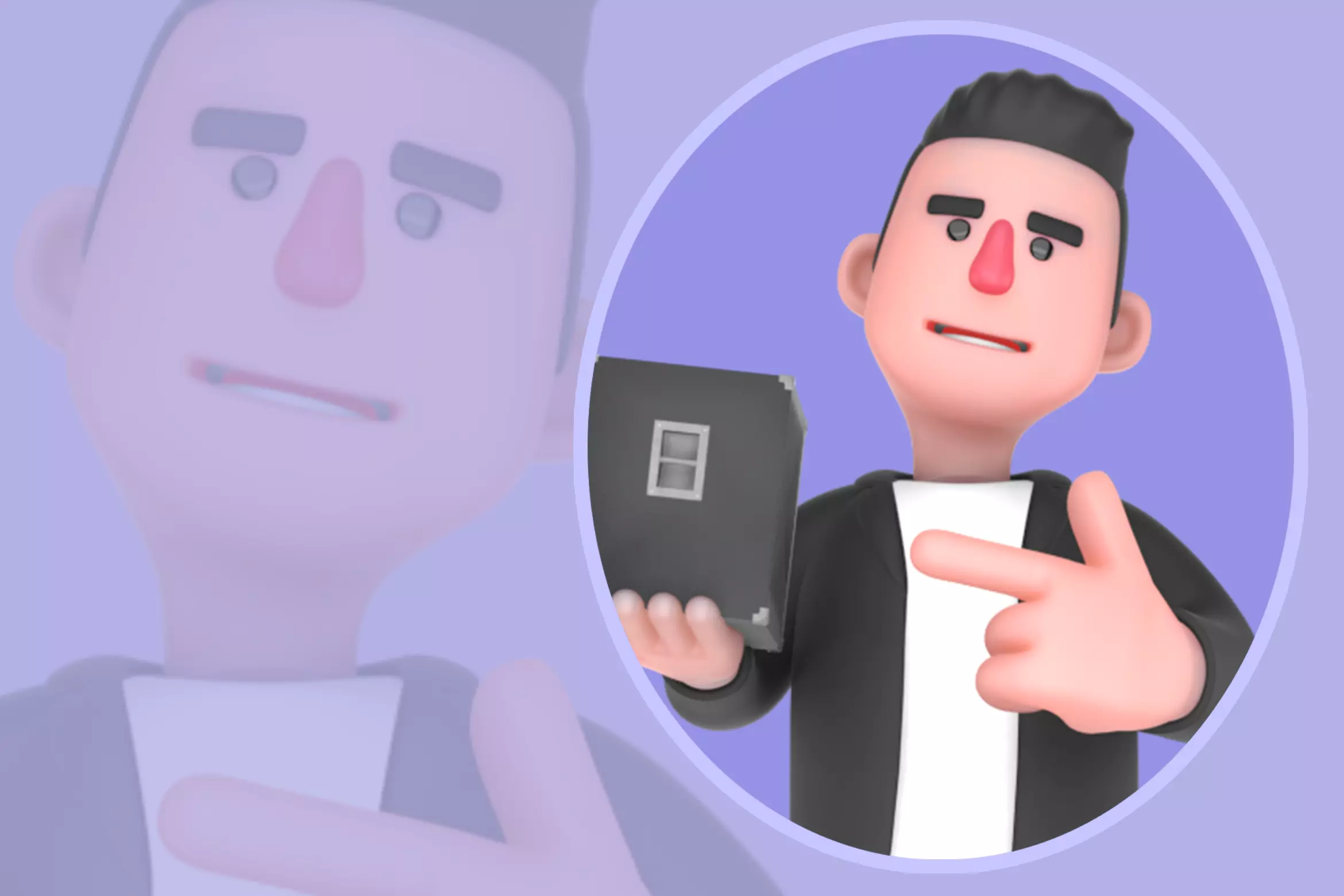 Stylized 3D Musician Character - Confident Presenter 3D model
