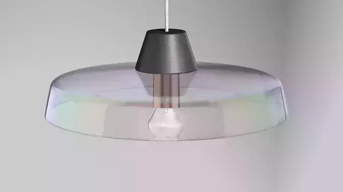 Glass pendant lamp