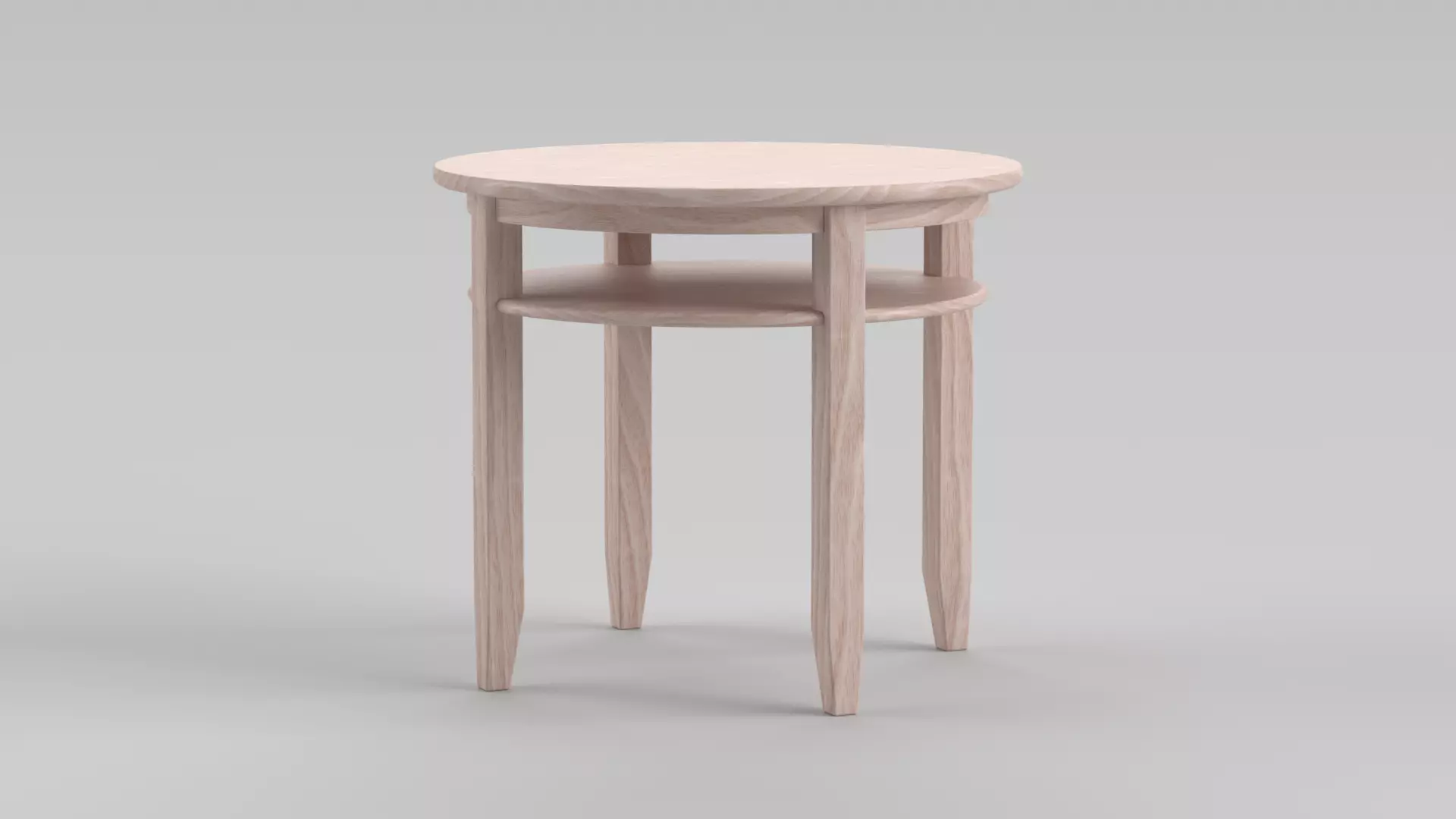 Round Table Chair Low-poly 3D model
