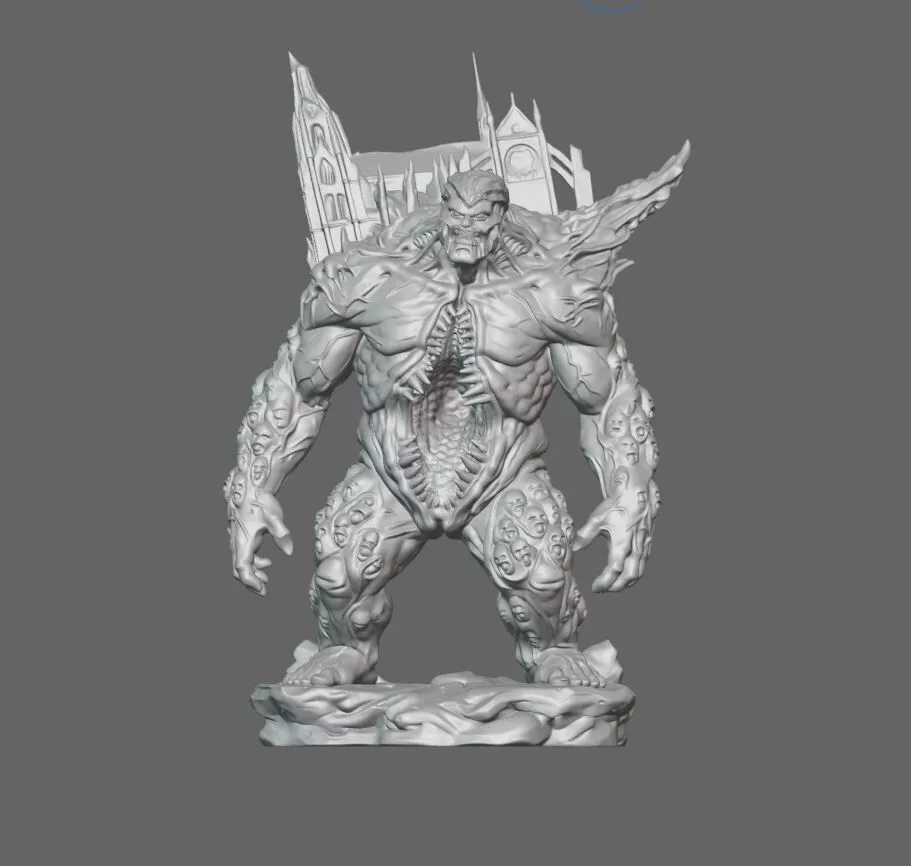 Cathedral Goliath Gothic Flesh Titan STL 3D print model