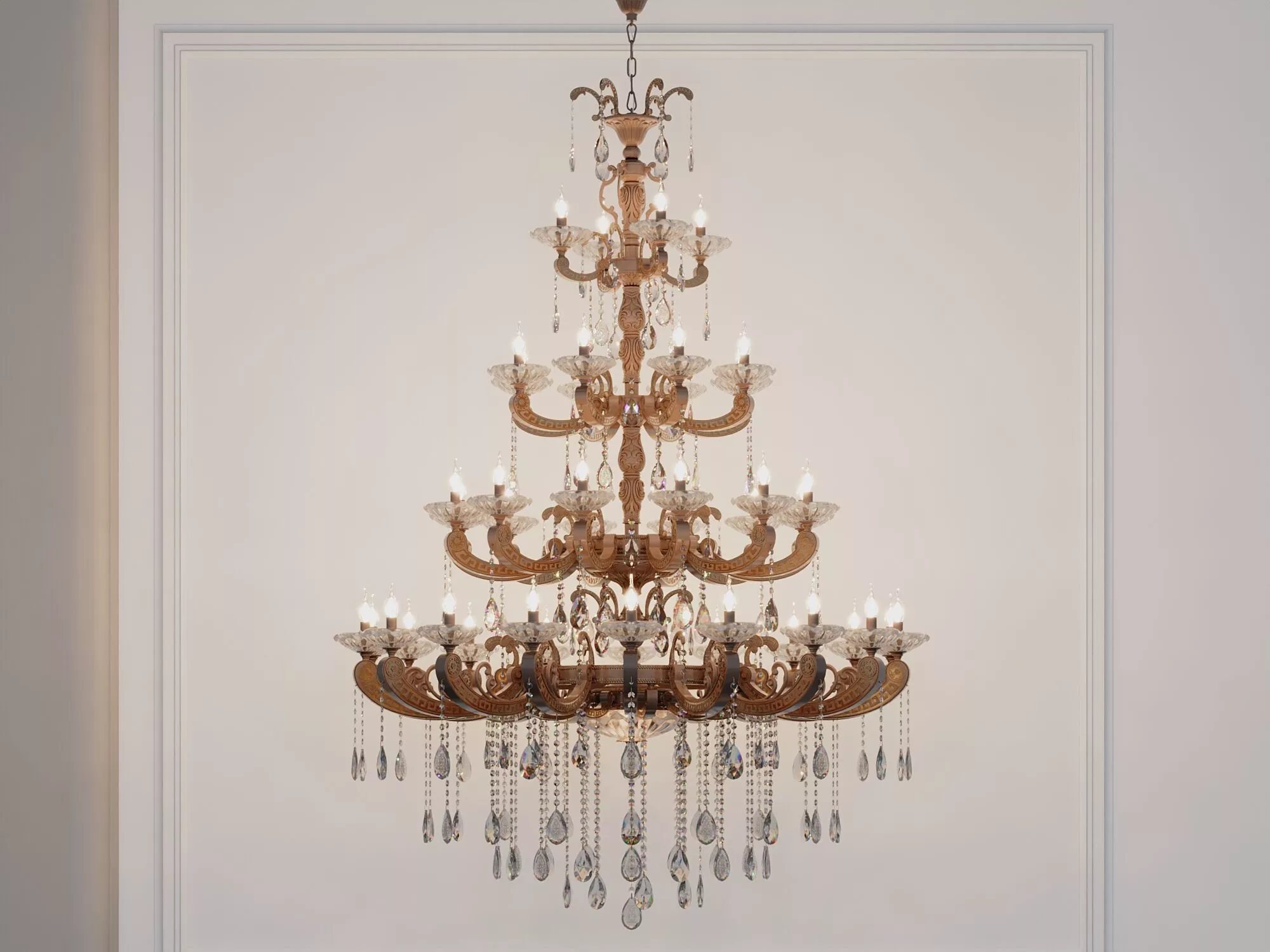 Milky Way classic chandelier 3D print model