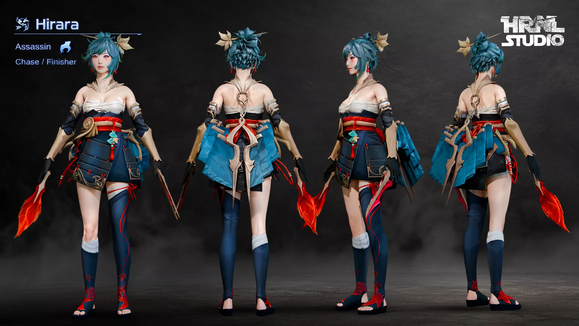 Mobile Legend Bang-Bang Hirara Realistic Style 3D Model Low-poly 3D model