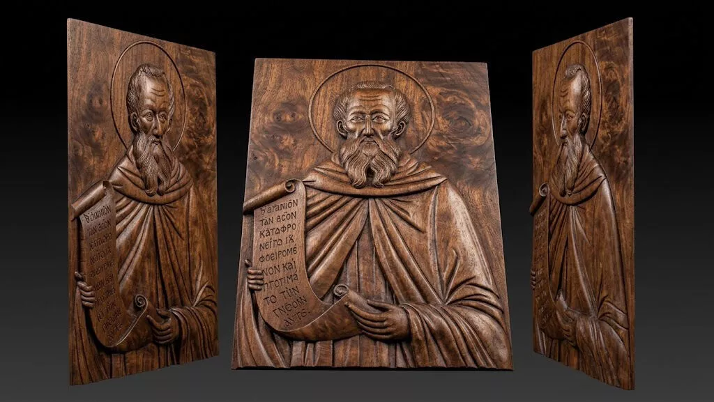 Agios Savvas Relief Panel 3D Model 3D print model