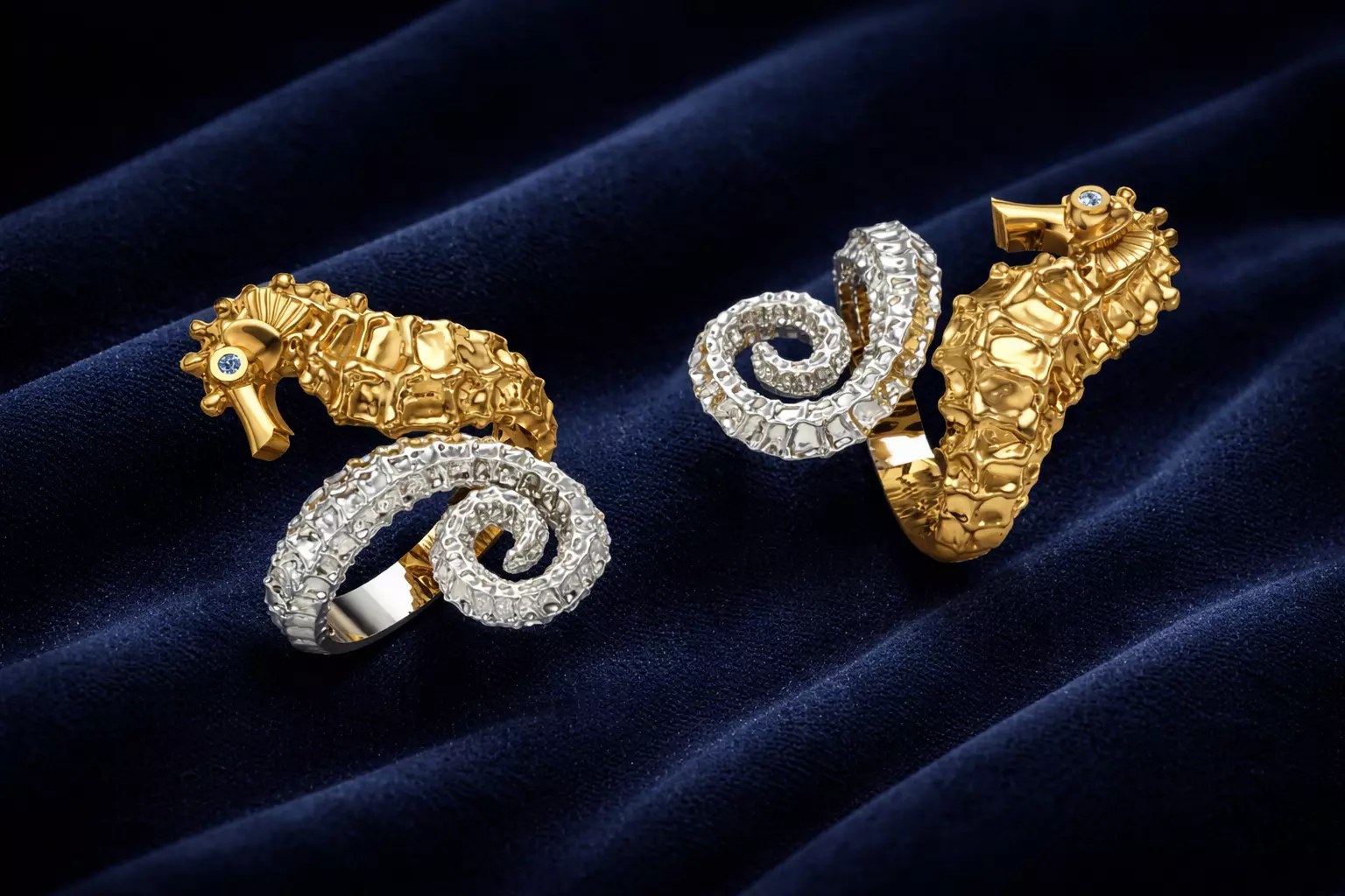 Seahorse Ring Brand Jewelry 3D print model
