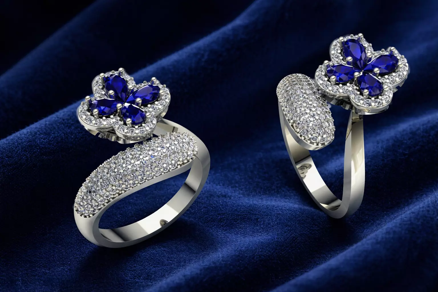 Elegant Ring Luxury Jewelry 3D print model