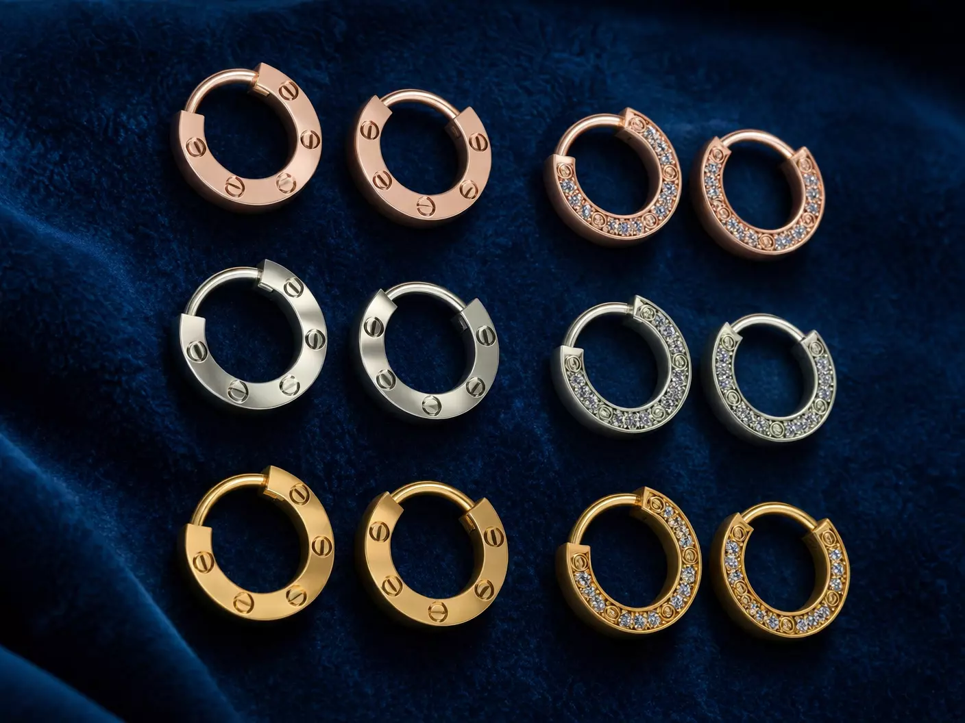 Nail Earrings Luxury Jewerly 3D print model
