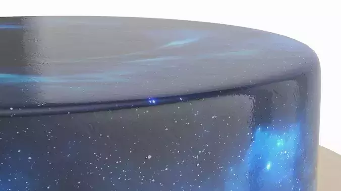 Space-Inspired Dessert 3D model 6