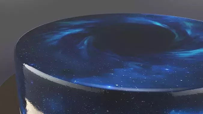 Space-Inspired Dessert 3D model 4