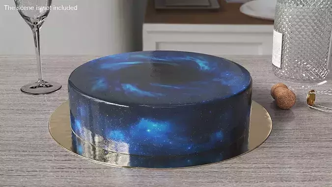 Space-Inspired Dessert 3D model 2