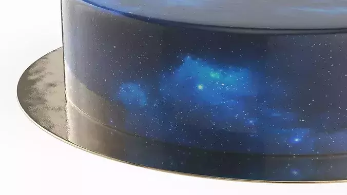 Space-Inspired Dessert 3D model 5