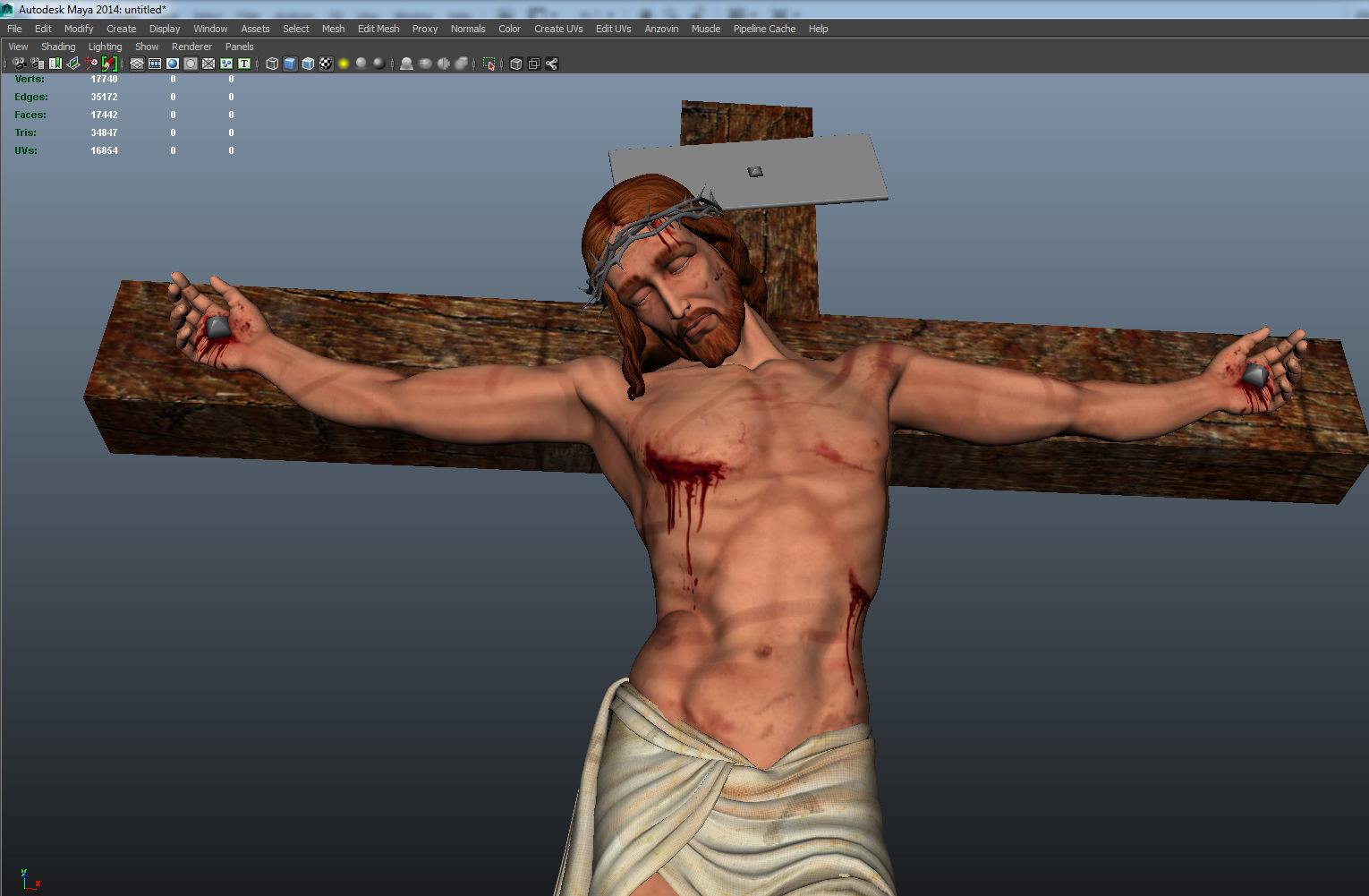 jesus christ 3D model_1