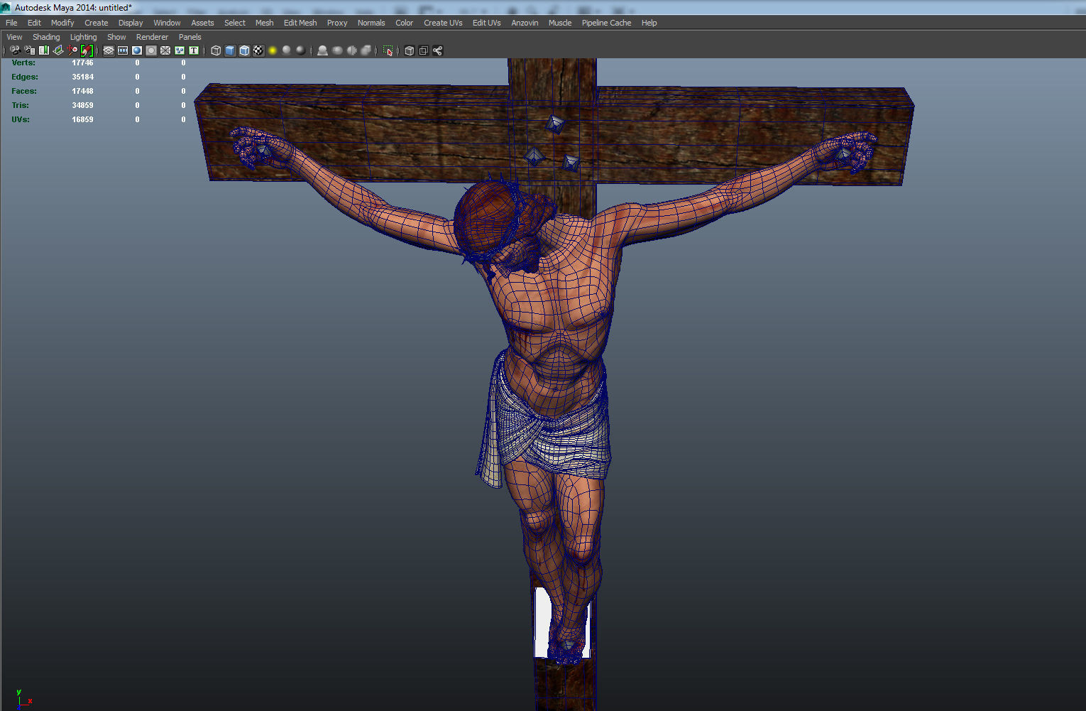 jesus christ 3D model_6