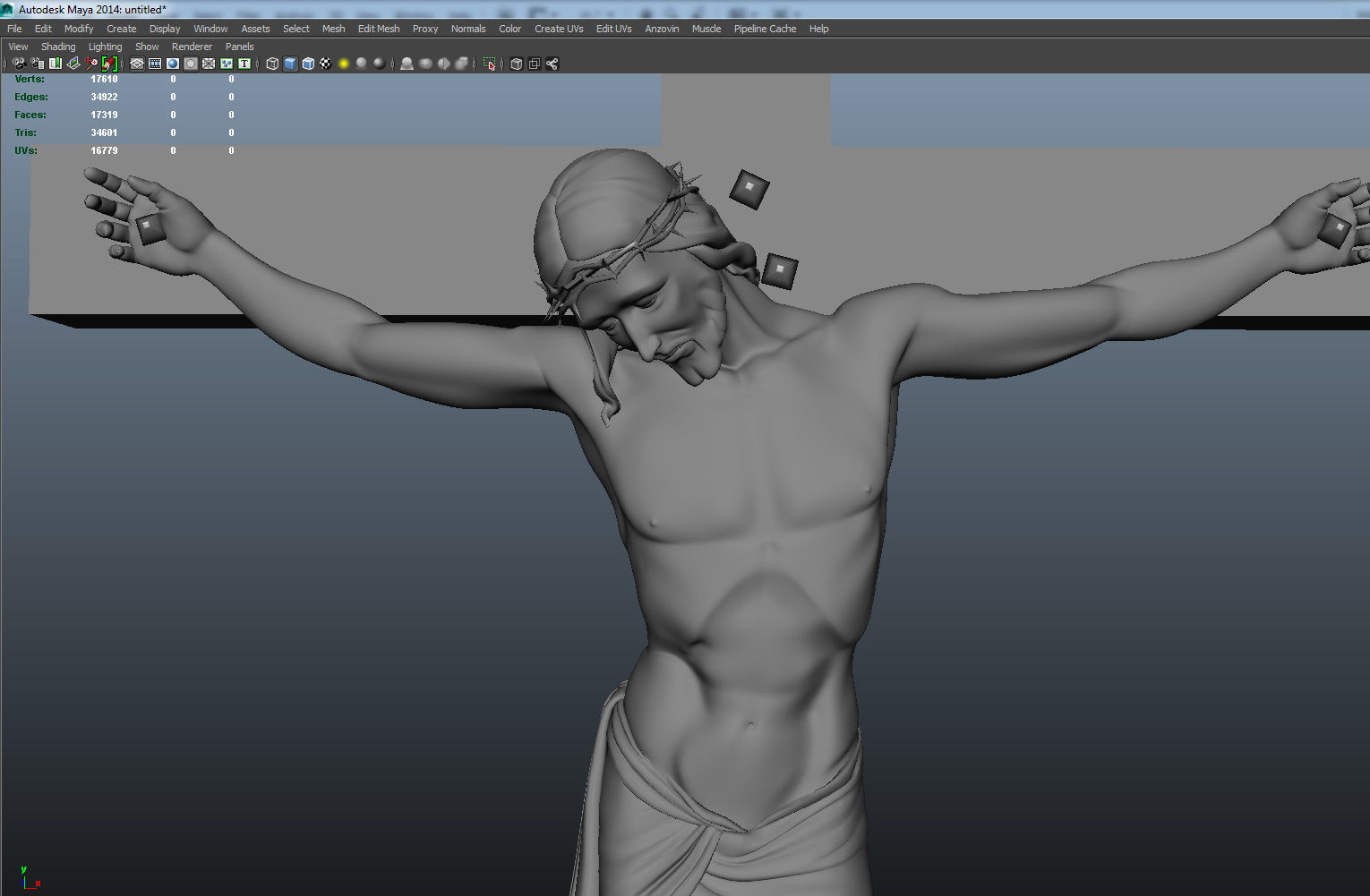jesus christ 3D model_7