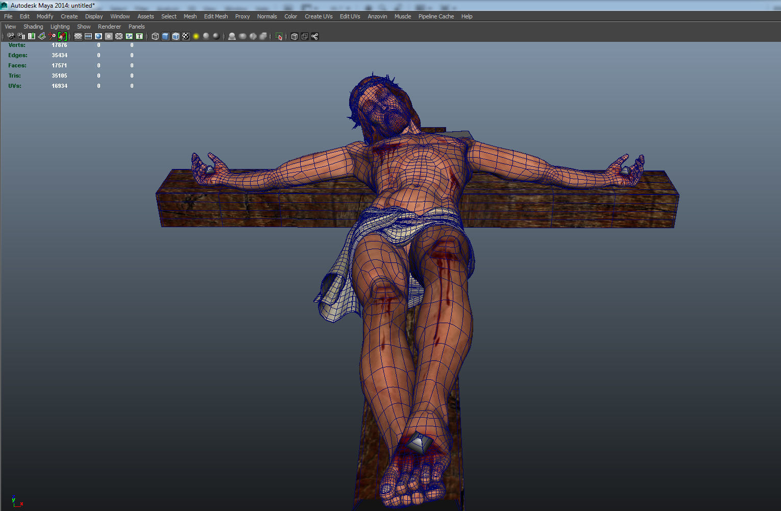 jesus christ 3D model_2