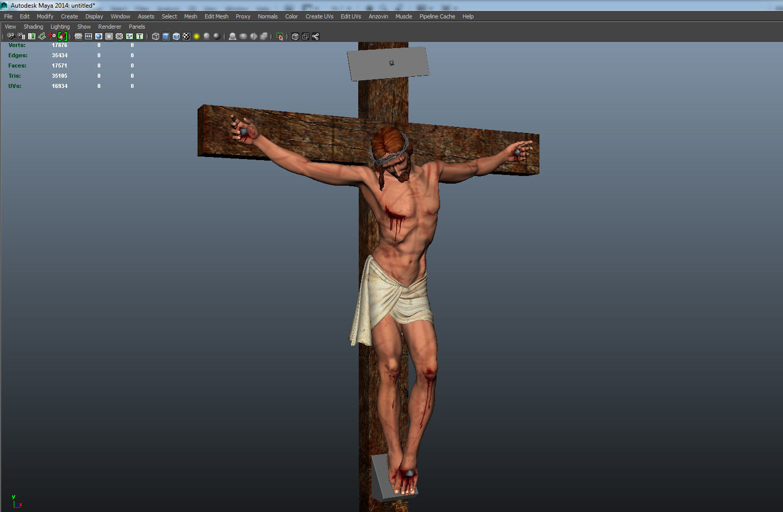 jesus christ 3D model_5