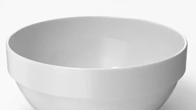 Porcelain Sauce Dipping Cup 3D model 5
