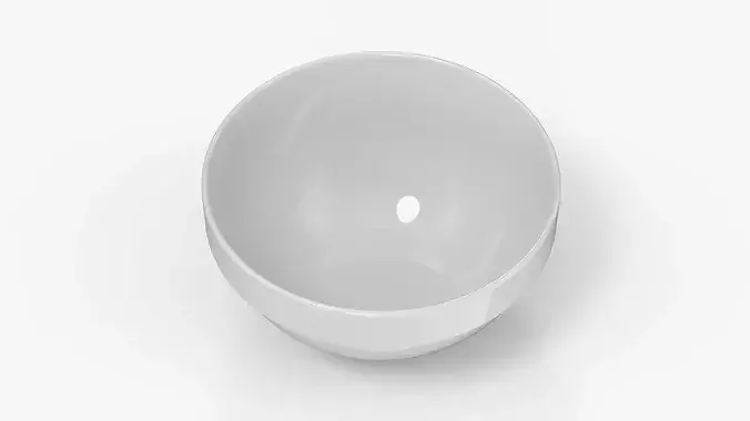 Porcelain Sauce Dipping Cup 3D model 4