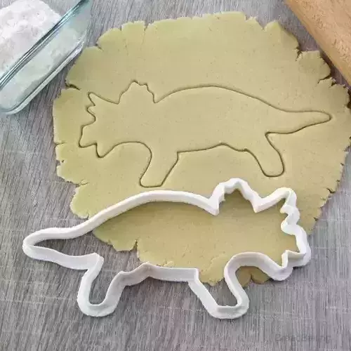 Dinosaur Triceratops cookie cutter for professional