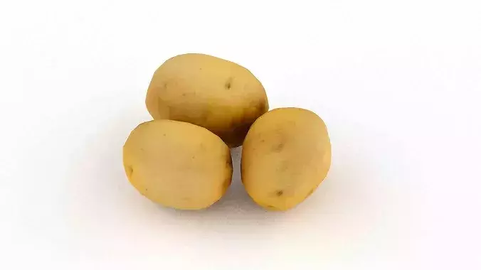 Potatoes Low-poly 3D model