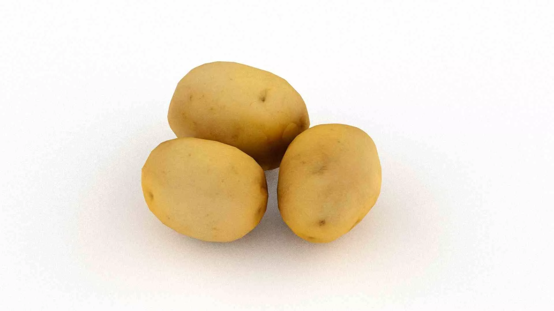 Potatoes Low-poly 3D model