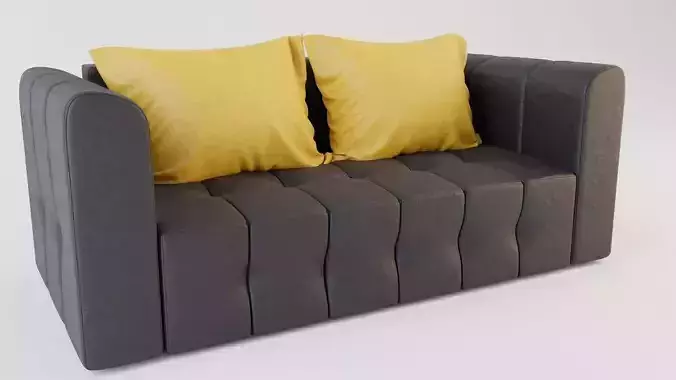 Black Sofa 3D model
