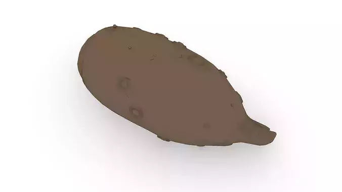 Taro corm Low-poly 3D model 6
