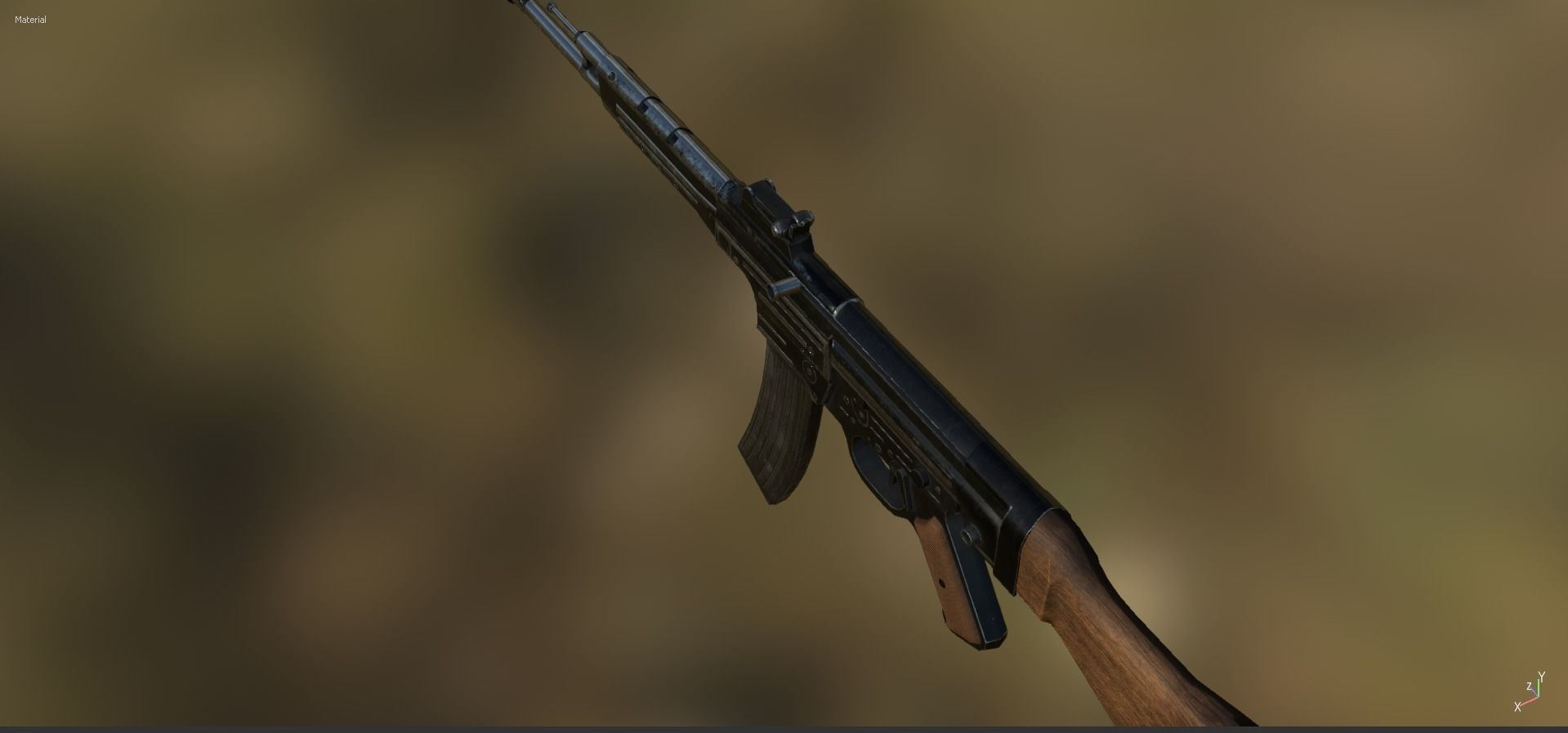 StG-44 Sturmgewehr-44 MP-44 Low-poly 3D model_6