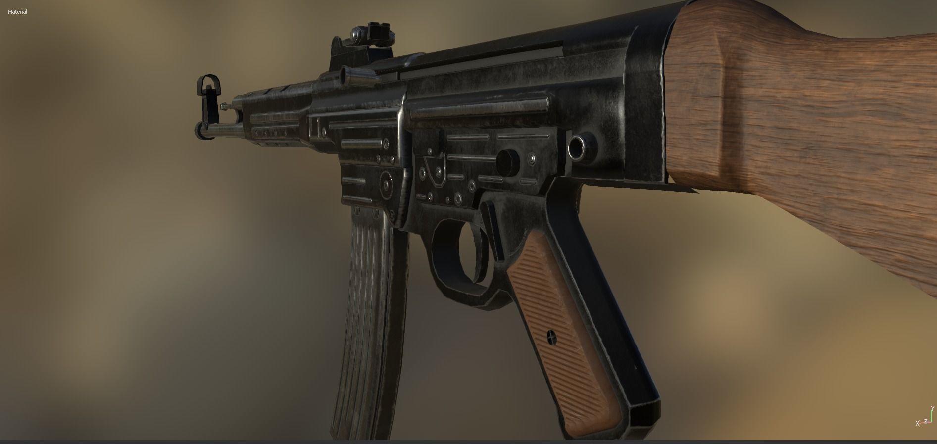 StG-44 Sturmgewehr-44 MP-44 Low-poly 3D model_5