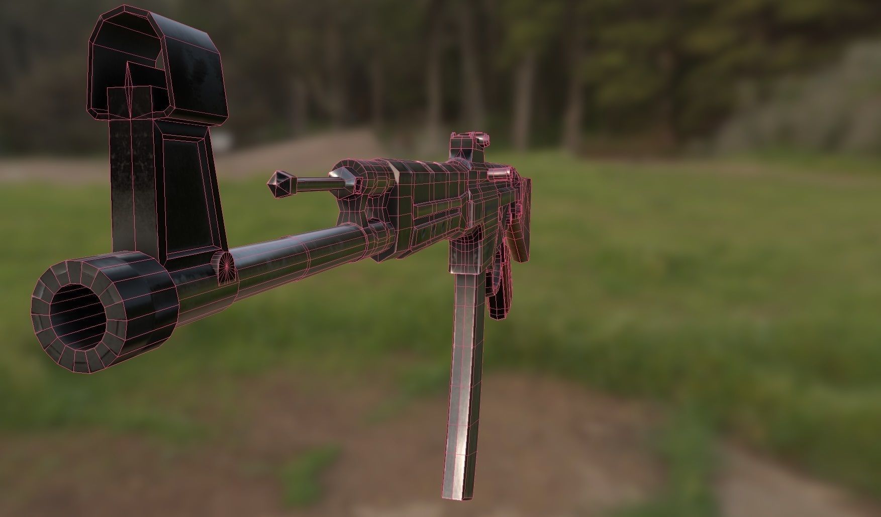 StG-44 Sturmgewehr-44 MP-44 Low-poly 3D model_7